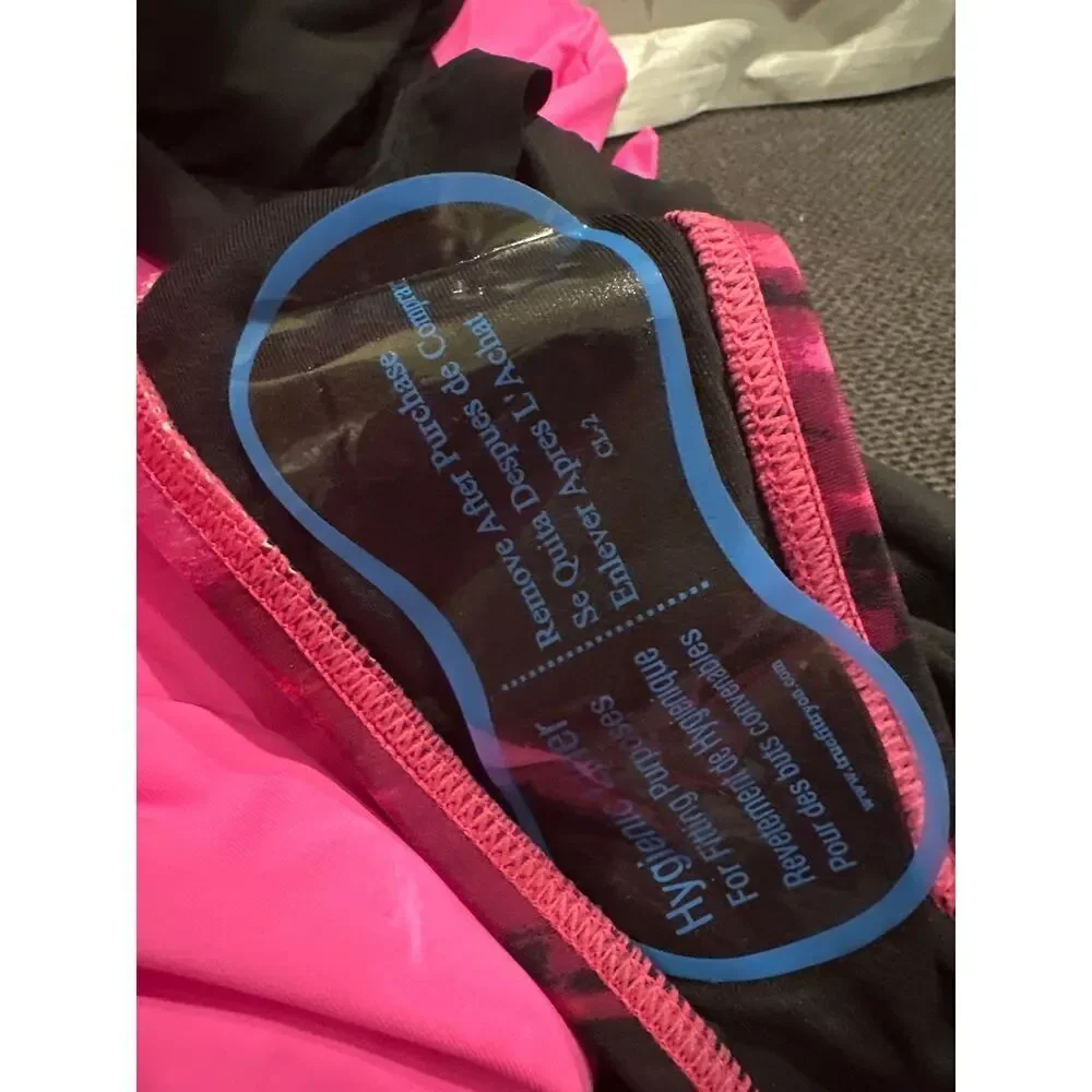 DKNY Tie-Back Halter-Style One-Piece Swimsuit Size Large - Picture 6 of 10